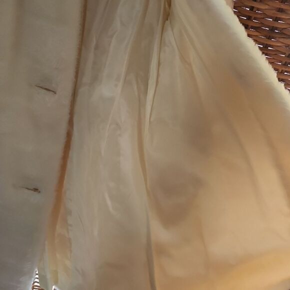 Vintage Sears Chic Faux Fur Coat with Black Accents - Picture 3 of 12